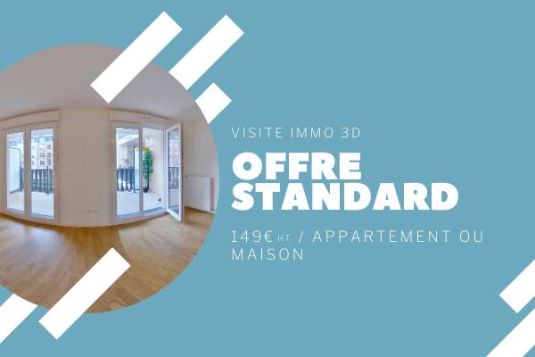 Tarif et coût Visite Immo 3D OFFRE STANDARD