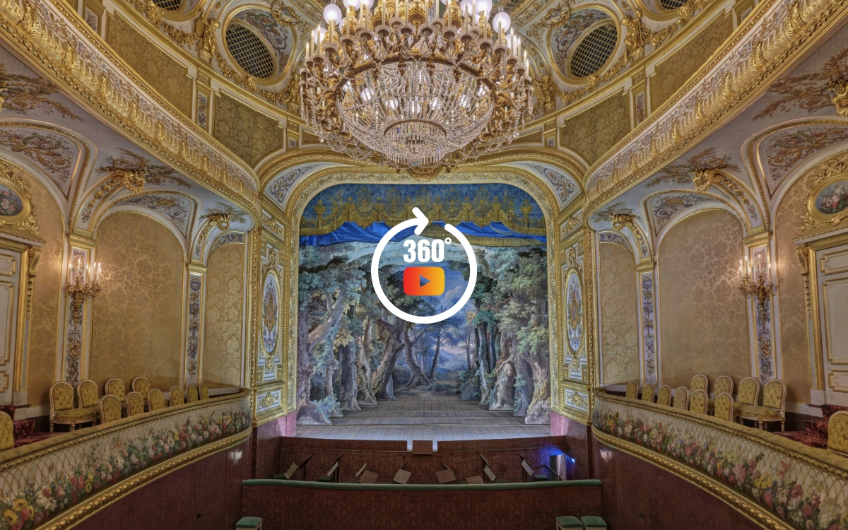 Chateau De Fontainebleau Visite Du Theatre Imperial Théâtre Impérial du château de Fontainebleau virtual tour | Klapty