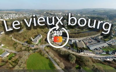 Chateaulin vu du vieux bourg à 360°
