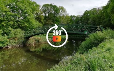 La passerelle à Saint-Grégoire