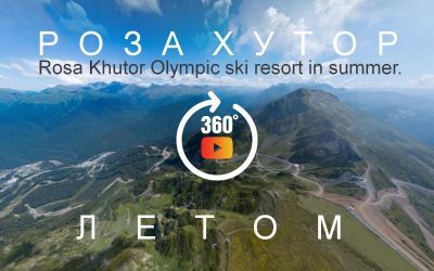 a big tour of the resort of Rosa Khutor, the Olympic capital of 2014 in the mountains of the Caucasus
