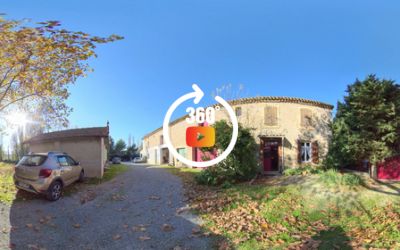 Vigneronne T6 meublée, garage, atelier, piscine, terrain 1360 m² - meublée