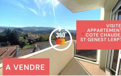 Visite virtuelle: F3 avec balcon, cave et parking privé à Côte-Chaude\/Saint-Genest-Lerpt