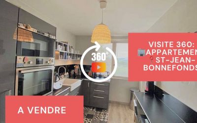 Visite virtuelle: F3 avec balcon, cave et parking privé à Saint-Jean-Bonnefonds