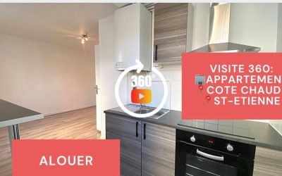 Visite virtuelle, F2 rénové, Cote Chaude, Saint-Etienne
