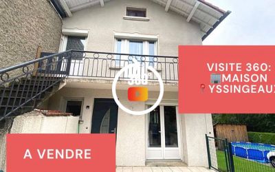 Visite virtuelle: Maison de type F4, terrasse et jardin, Yssingeaux