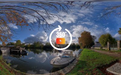 Les quais de Juac et la gabarre de Saint Simon
