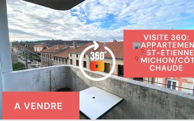 Visite virtuelle: F3 avec balcon, cave et garage à Côte Chaude\/ Michon à Saint-Etienne