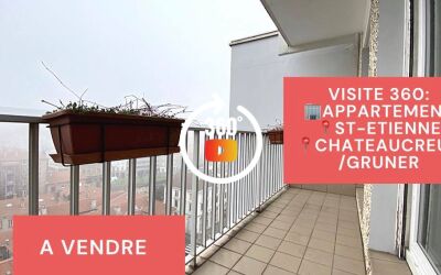 Visite virtuelle: F2 avec balcon, cave et garage, Chateaucreux, Saint-Etienne
